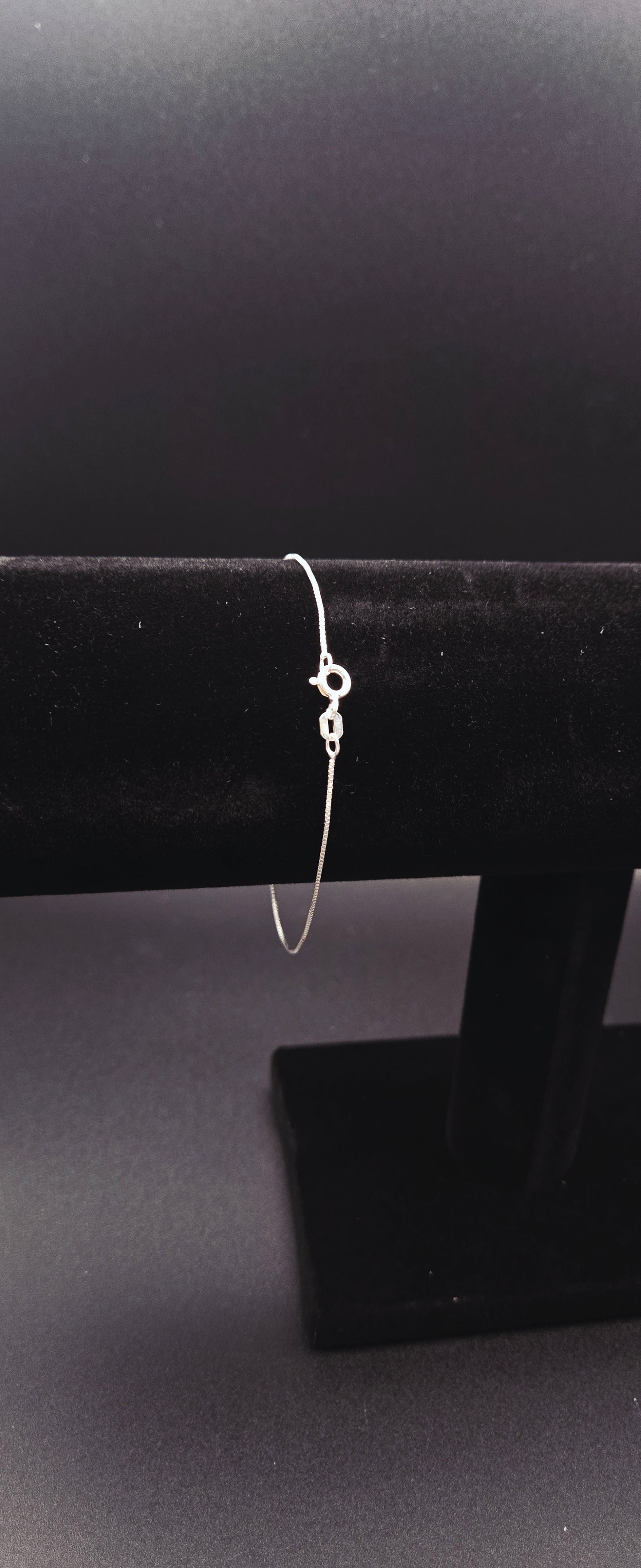 925 Sterling Silver Box Chain Bracelet 7.5" Minimalist Thin Silver Bracelet